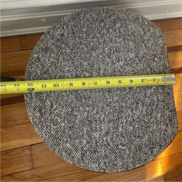 ♥️ Vintage Tweed 1950s Round Suitcase/Hat Box - Picture 10 of 11